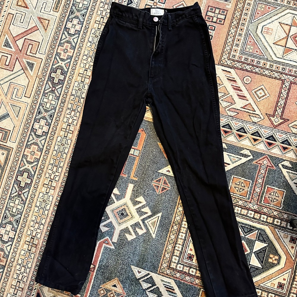 Doen high waist black jeans